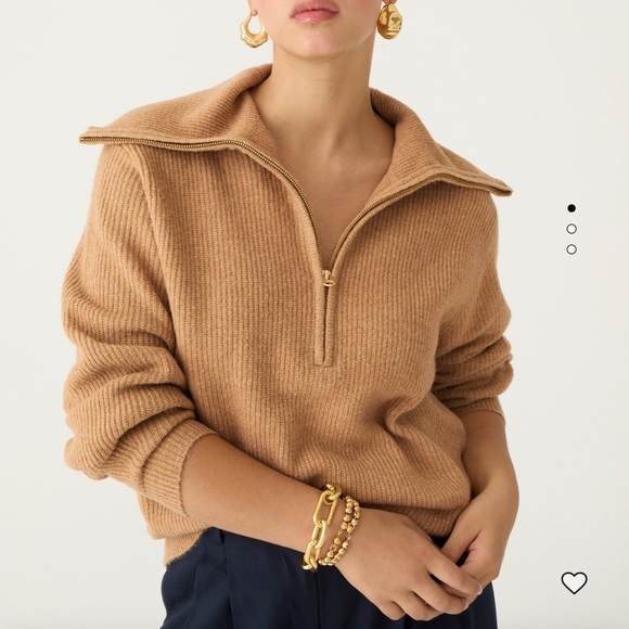 J. Crew Sweaters - J.Crew Half-zip stretch sweater, L